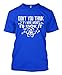 Don't You Think If I Were Wrong I'd Know It Men's T-shirt Tee (XL, ROYAL BLUE)