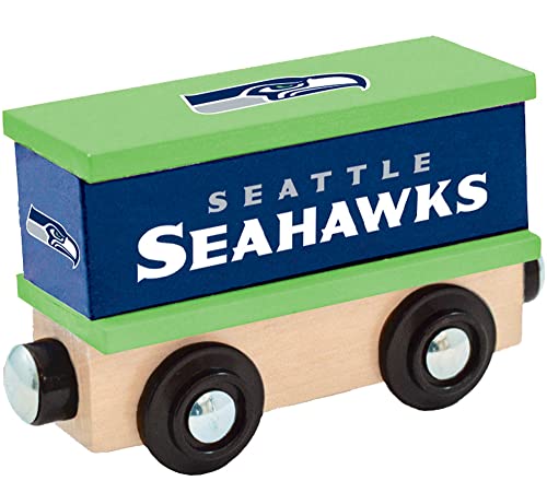 Masterpieces 41874 Nfl Seattle Seahawks Real Wood Toy Train Boxcar thumb #1
