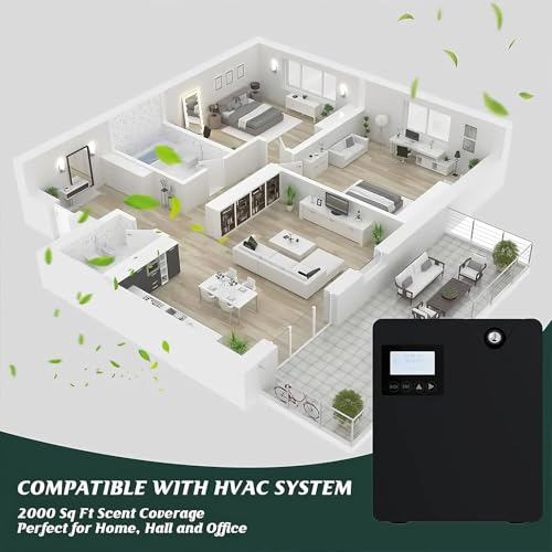 Diffuseur d'huiles essentielles Wi-Fi et Bluetooth pour surface de 2000 m²