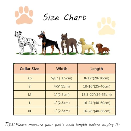 Up Urara Pup CC-FALLCOFFEE-M Fall Cotton Dog Collar thumb #5
