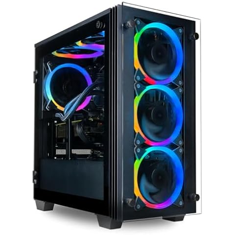 Stratos Micro Business Desktop - Intel 12 Core i7-12700K Processor, 64GB DDR5 RAM, 2TB Gen4 NVMe SSD, WiFi, Intel UHD 770 Graphics, Windows 11 Pro - RGB Professional Computer Cover