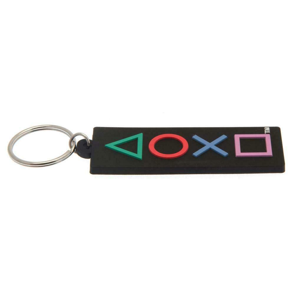 Pyramid International Playstation (kształty) gumowe breloki, wielokolorowy, jeden rozmiar, multi, rozmiar uniwersalny