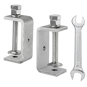 Eunenete C02 Edelstahl-C-Klemme 2 Stück