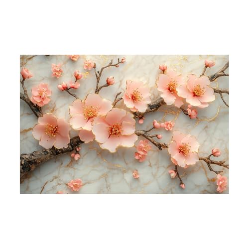 AMXBZC Plantas cuadros de arte de pared Hermosas flores naturales Cuadro Pared Lienzo para,Salon Décor Dormitorio Oficina Pasillo Cocina Baño Regalo（Rosa 5-20x30cm Sin marco