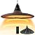 Hanging Heater, 1500W Outdoor Electric Patio Ceiling Heater with Remote Control, Infrared for Courtyard, Garage, Patio, Overheat & Tip-Over Protection, Waterproof, Brown