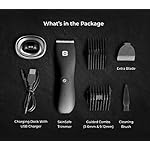 The Brandsen Body Hair Trimmer for Men with Extra Ceramic Blade, Ball Trimmer, Electric Below The Belt Shaver, Back…