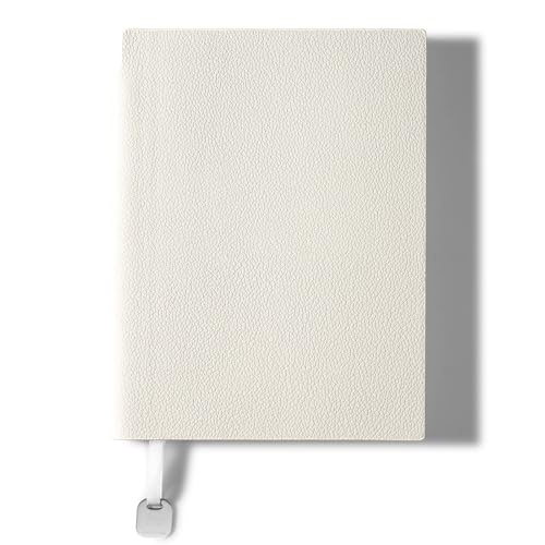 Wisefine Lined Journal Notebook for Women A5 College Ruled Journals for Writing 160 Pages Thick Travel Daily Journals 6.38'' X 8.28'' Off White