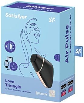 Satisfyer Love Triangle Connect App Succionador de clítoris femenino | Juguetes eróticos para pareja sexuales | Con aplicación | Vibradorador mujer juguetes eróticos