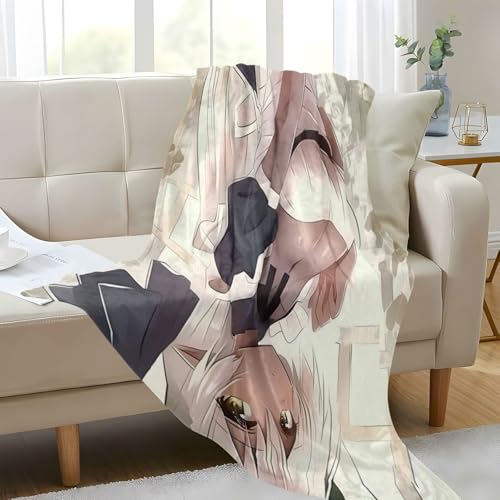Manta de anime sexy de piel bronceada abrigo suave contra el frio 7