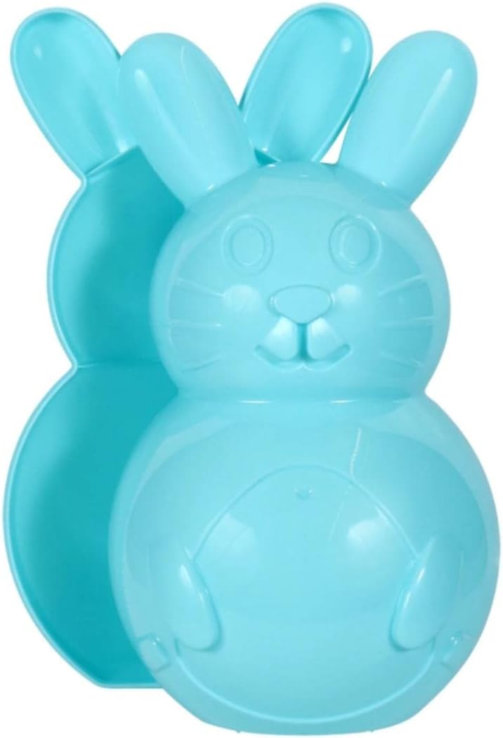 Easter Bunny Fillable Container Bunny Shaped 10 inches (4pcs) Set of 4 Colors Blue Yellow Pink & Purple Perfect for Easter Spring Basket Fillers Easter Eggs Hunt Basket Stuffers