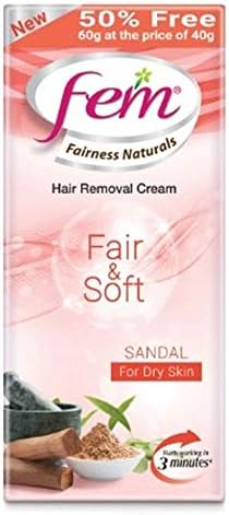 Fairness Naturals Hair Removal Cream Fair and Soft for Dry Skin - 40 g (50% Extra)