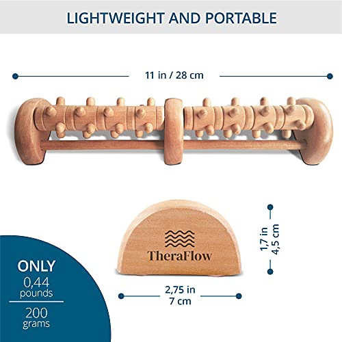 TheraFlow Foot Massager for Plantar Fasciitis Relief - Reflexology Foot Massager for Neuropathy and Foot Pain | Feet Massager for Pain Relief and Circulation - Plantar Fasciitis Roller - Thumbnail 5