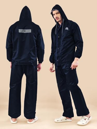 Image of LUX VENUS Reversible Rain Coat for Men.