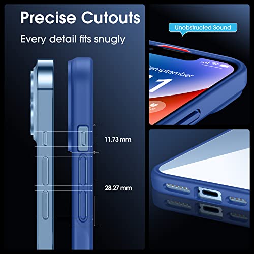 Casekoo For Iphone 14 Plus Case Clear 6.7 Inch 2022, [Non Yellowing] [Military Grade Protection][Anti-Scratch] Shockproof Protective Phone Bumper Slim Thin Cases Transparent Back I Phone Cover (Blue) #TOP4