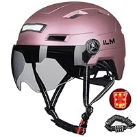 ILM Fietshelm met Vizier en LED-lamp Mountain&Road Fietshelmen voor ILM Fietshelm met Vizier en LED-lamp Mountain&Road Fietshelmen voor