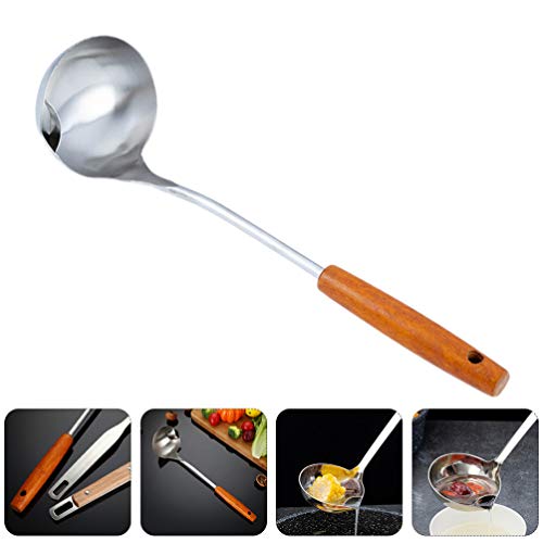 Cabilock Concha separadora de óleo de aço inoxidável para molho, separador de gordura alimentar, esc