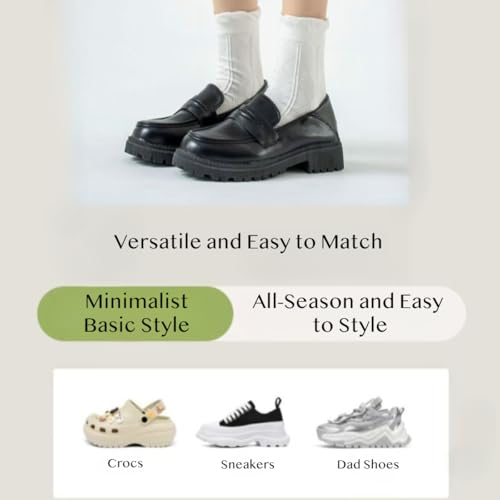 Cotton Frilly Crew Socks Ruffle Trim Girls White Fashion Chic JK Preppy Casual Formal Spring Summer Winter School Dorm4