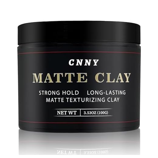 CNNY Men's Hair Styling Clay 3.53 oz, Firm Hold, Matte Finish, Hair Clay with Natural Ingredients, Add Volume & Texture, Premium Men’s Hair Type