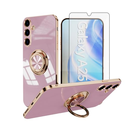 Coque Samsung Galaxy A25 5G accessoires de protection complets avec coque TPU et verre trempé