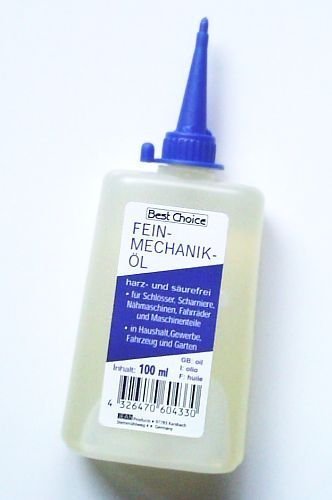 Preisvergleich Produktbild Unbekannt Best Choise Feinmechaniköl / Feinmechanik-Öl: Leichtlauföl für Haushalt, Gewerbe, Fahrzeug und Garten - 100 ml - Harz- und Säurefrei