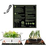 BORDEAG Heizmatte Pflanzen, Heizmatte Mit Thermostat, Wärmematte Für Sämling Germination Und Haustier, Temperatur Heizkissen Zimmergewächshaus Für Pflanzen Sämlinge, Reptilien (50cm*52cm)
