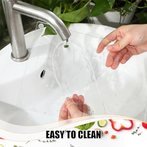 Juego de 3 tablas de cortar acrílicas transparentes con mango miniatura 5