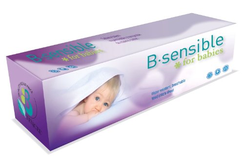 B.sensible - Sábana bajera (60 x 120 cm), color blanco