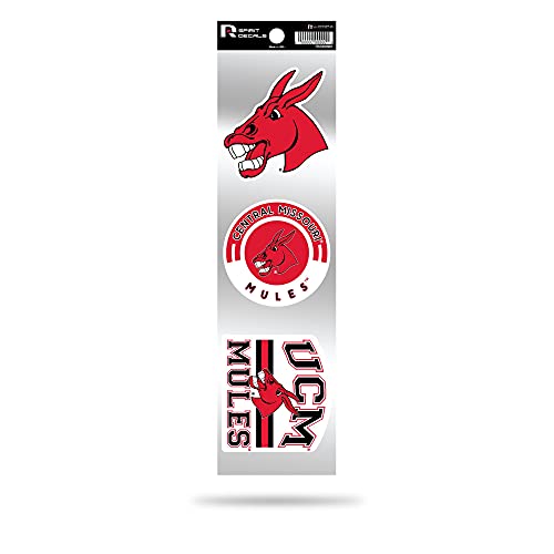 Rico Industries NCAA Central Missouri Mules 3-Piece Retro Spirit Decals Retro Decal Set