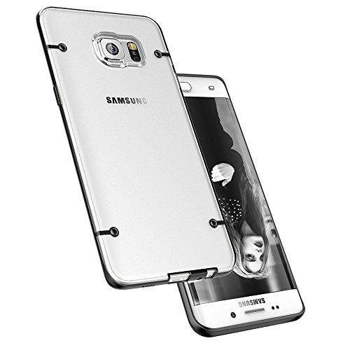 Crystal Clear Case Hybrid Silicone Protective for Samsung Galaxy S 6 Edge+ Plus