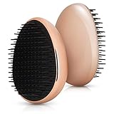 Sin tirones: Las cerdas desenredan suavemente el cabello húmedo o seco y su superficie redonda está diseñada para desenredar los nudos sin causar dolor. ¡Dile adiós al pelo enredado!
