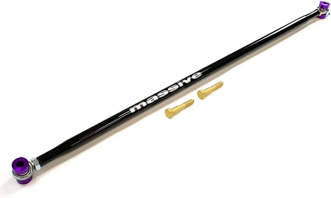 GLOSS BLACK- Massive Panhard Adjustable Bar Rod 82-02 F Body Camaro Firebird Steel