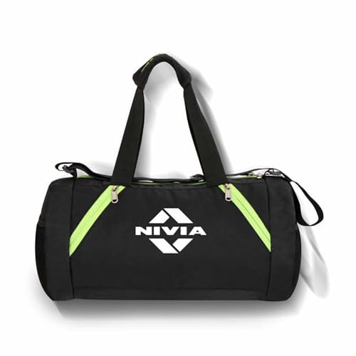 Image of Nivia Beast Polyester Unisex Gym Bag - Shoulder Bag for Men & Women With Separate Shoes Compartment, Carry Accessories, Fitness, Sports & Travel Kit