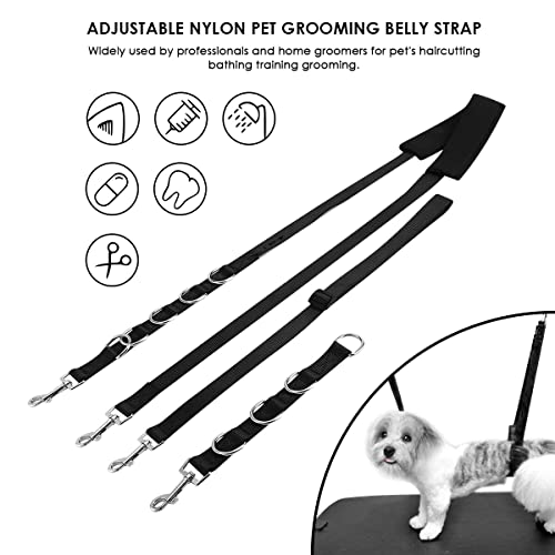 Nicoone Dog Grooming Harness Strap,Adjustable Dog Grooming Restraint Belly Strap,Bathing Restraint Loop Noose,Neck and Belly Holder for Dogs Hair Cutting Bathing Training - Image 3