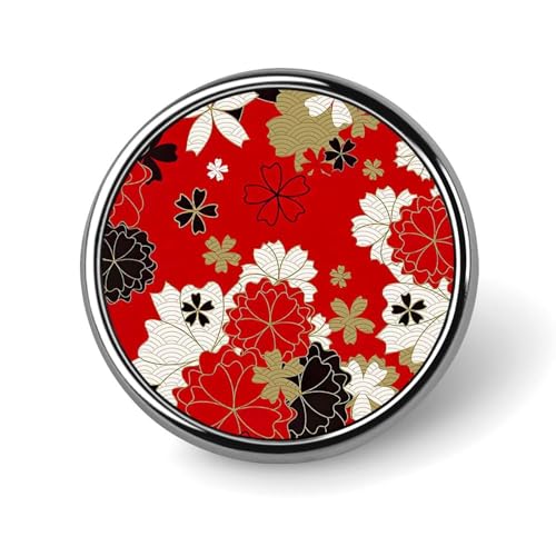 和風 和柄 花 桜 ピンバッジ 徽章 ネクタイピン 金属バッジピン 合金製 ピンズ バタフライクラッチ りボタンバッジ 装飾的な服 帽子 バッグに適しています 装飾ラペルピン ジャケット アクセサリー用品