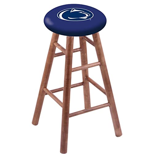 Holland Bar Stool Co. Maple Bar Stool in Medium Finish with Penn State Seat by The