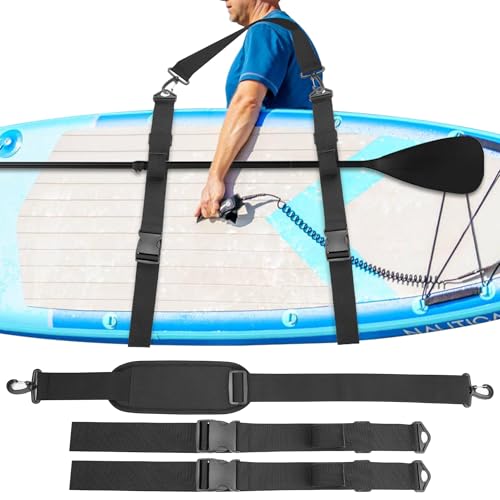 Omoojee Kayak Shoulder Strap, Surfboard Paddle Board Accessories, Hands-Free SUP Carrying Strap For Boards