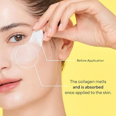 SUNGBOON EDITOR Deep Collagen Melting Eye Patch with Glutathione, Hydrating Under Eye Treatment for Fine Lines & Firm-Looking Skin, Korean Skincare, 1.13 oz