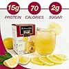 ProtiDIET Lemon flavored High Protein Concentrated Drink Mix - 15g Protein per 30mL pouch - Fat Free Nutritional Drinks with Collagen, Refreshing On-the-Go Protein drink - 7 Pouches Per Box