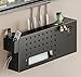 HFGHGDF Ocultar Router WiFi, Armario Rack para Router WiFi, Caja de Almacenamiento para Enrutador WiFi, Estante de Almacenamiento de Pared para Sala de Estar, TV, Estante para Decoración del(Black)