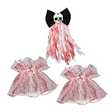 MEILVMEIJI Juego de accesorios realistas de Halloween sangrientos y aterradores para fiestas de disfraces de terror y cosplay de maquillaje aterrador