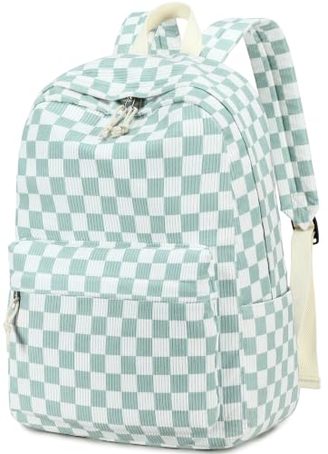 Image of BTOOP School Backpack for Teens Large Corduroy Bookbag Lightweight 15.6 inch Laptop Bag for Girls Women Casual High School College