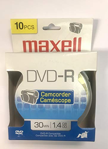 Maxell 8cm Camcorder DVD-R, 10-Pack (Packaging May Vary)