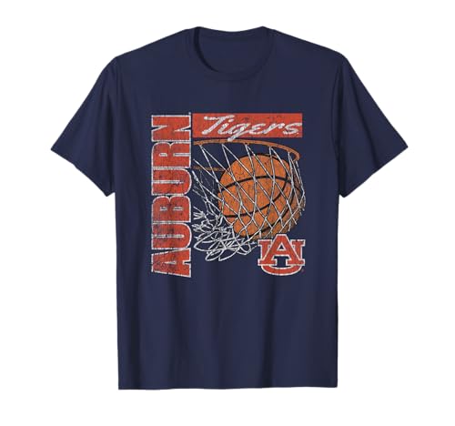Auburn Tigers Vintage Basketball 90's Navy T-Shirt