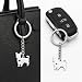 Imagen de YIQPKUM Llaveros de Yorkshire Terrier Lindos Acero Inoxidable Cachorro para Mujeres Accesorios para Mochila y Bolso Dijes