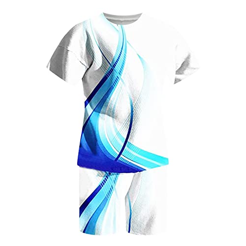 Oversized Shirt And Biker Shorts Set Men's 2 Piece Outfits Smart Casual Men Fashion Beach Party Outfit Men Retro Two Piece Set Tracksuit For Men Green Two Piece Pant Set Mens Workout Fashion Sequin #TOP2