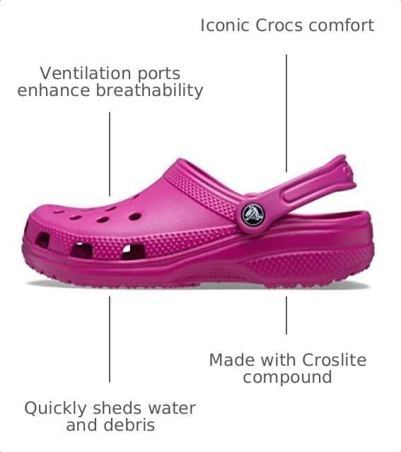 Image of Crocs Unisex-Adult Classic Clog, Clogs for Women and Men