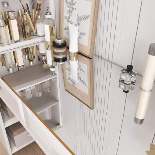Papier peint autocollant mural argent miroir flexible 30x800cm