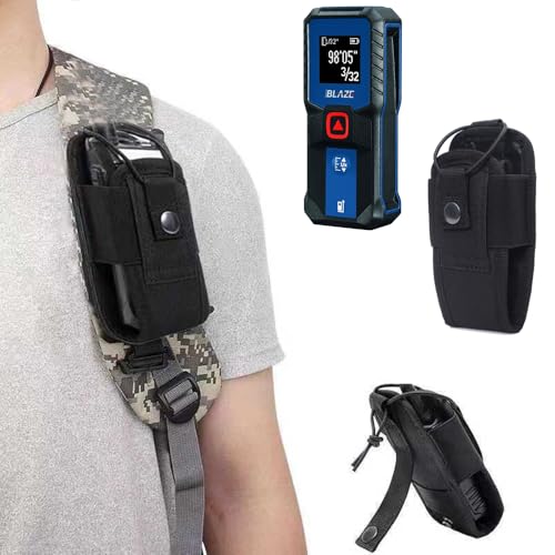 Ranyi Laser Distance Measure Case, Black Nylon Pouch Holster with Belt Carrying Case Compatible with Bosch GLM100-23 GLM165-25G GLM165-40 GLM165-27CGL GLM400CL Blaze Pro/Blaze Laser Distance Measure