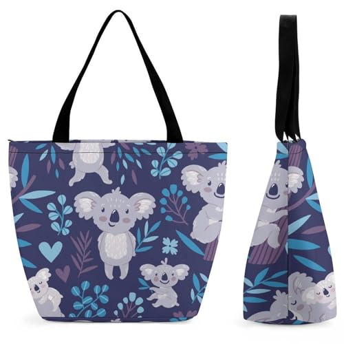 Sac à main koala pour femme : grand sac à bandoulière de voyage 28.5x18x32.5cm