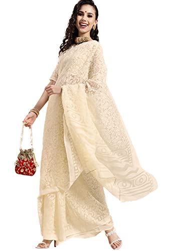 Sari Brasso avec chemisier Aashita Creations pour femme en tissu chic